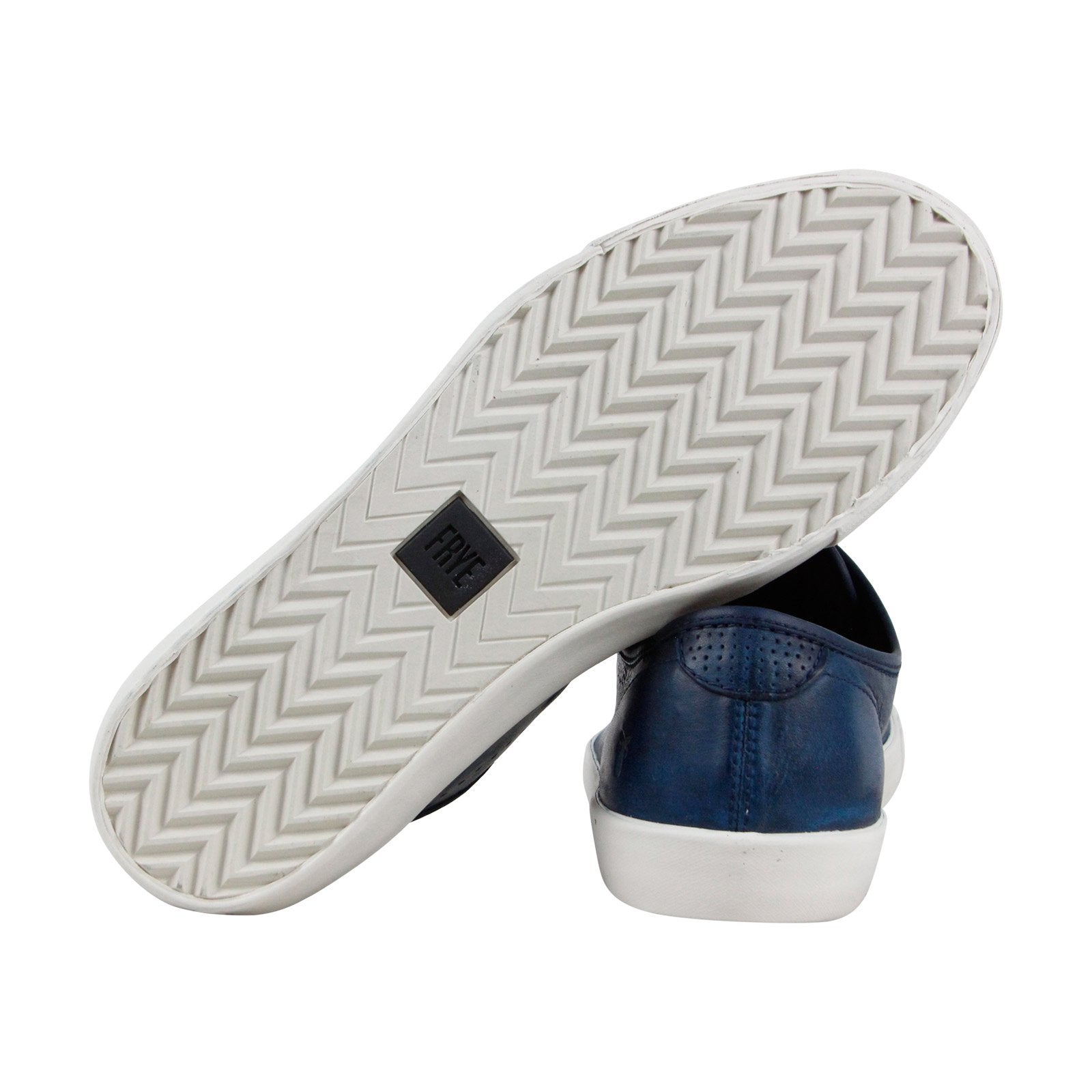 Frye Brett Perf Logo Low 81497 Mens Blue Leather Lifestyle 