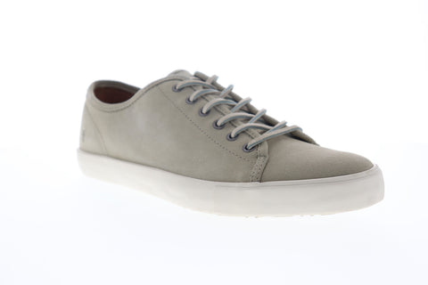 Frye Brett Low 81518 Mens Gray Leather Low Top Lace Up Lifestyle Sneakers Shoes