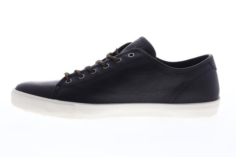 Frye Brett Low 81519 Mens Black Leather Lace Up Low Top Sneakers Shoes