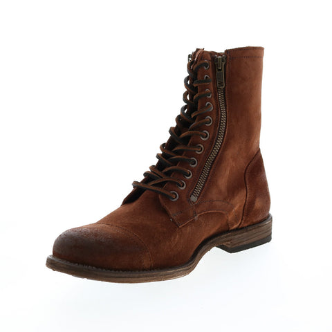 Frye Tyler Double Zip 81622 Mens Brown Suede Zipper Casual Dress Boots 