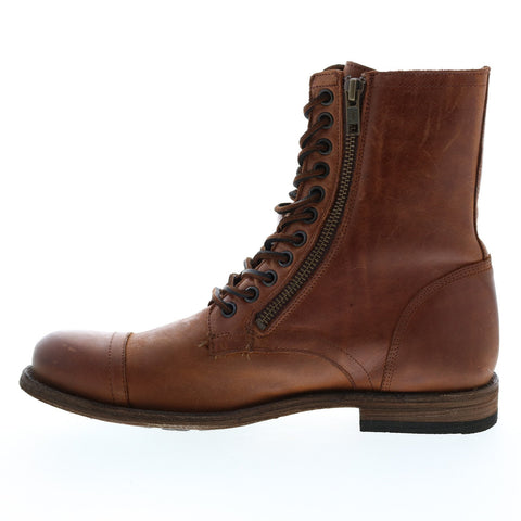 Frye Tyler Double Zip 81624 Mens Brown Leather Zipper Casual Dress Boots 