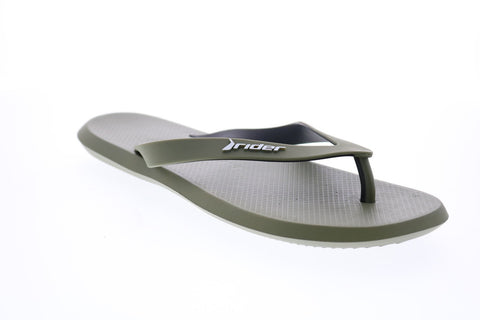 Rider R1 Rider 81093-24082 Mens Green Synthetic Flip-Flops Sandals Shoes