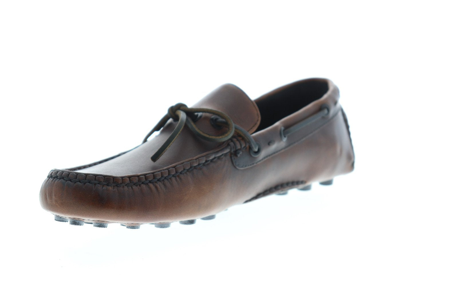 Frye Russel Tie 82201 Mens Brown Leather Lace Up Moccasin  display picture 1