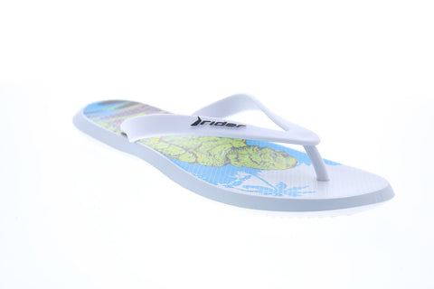 Rider Monsters Creature From The Black Lagoon 82664-21573 Mens White Synthetic Flip-Flops Sandals Shoes