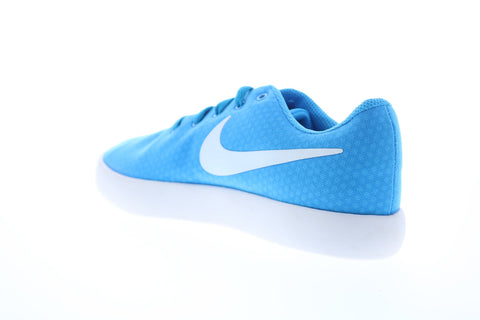 Nike Ankle High 833663-410 Womens Blue Canvas Low Top Lifestyle Sneakers Shoes