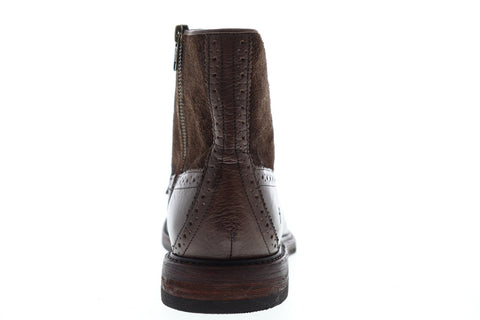 Frye Murray Lace Up 83692 Mens Brown Leather Zipper Casual Dress Boots Shoes