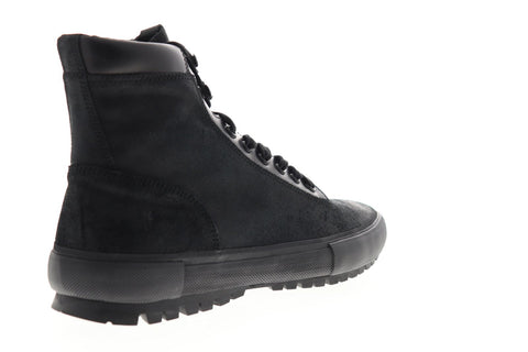Frye Ryan Lug Trek 83702 Mens Black Suede Lace Up Hiking Boots Shoes