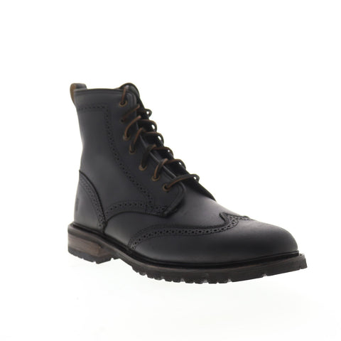 Frye James Lug Wingtip Boot 84123 Mens Black Casual Dress Boots Shoes
