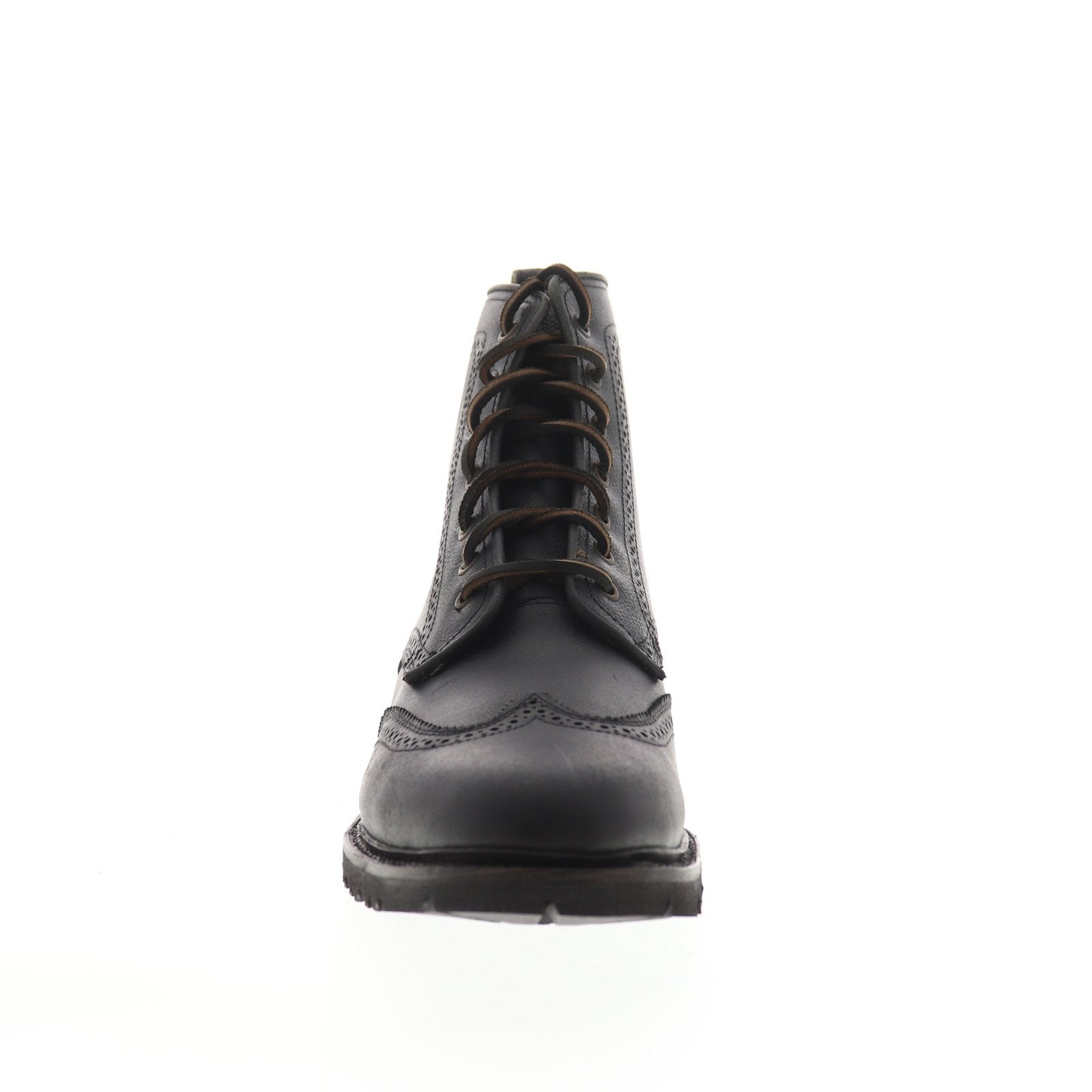 Men\'s Frye James Lace Up Black Leather Boots Size 7.5 D FRYE Men main image 2