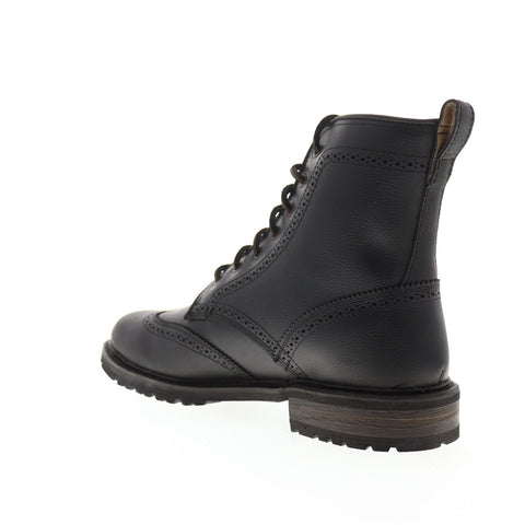 Frye James Lug Wingtip Boot 84123 Mens Black Casual Dress Boots Shoes