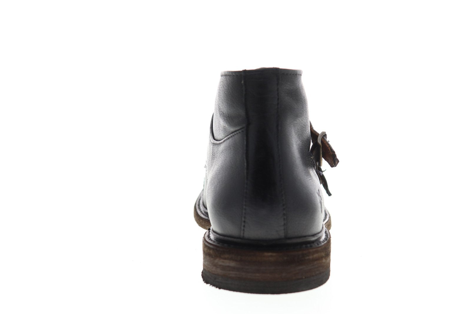 Frye Jack Monk Chukka 84189 Mens Black Leather Adjustable 