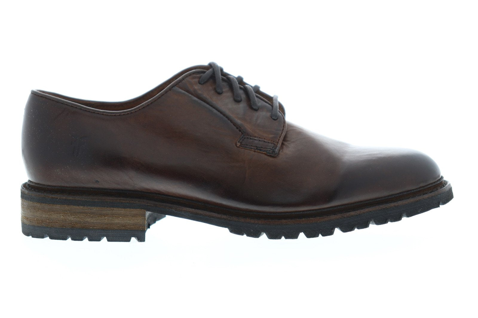 Frye James Lug Oxford 84459 Mens Brown Leather Lace Up Plain  display picture 3