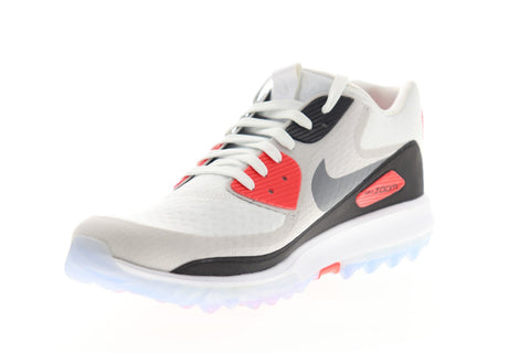 Nike Air Zoom 90 IT 844648-100 Womens White Canvas Lace Up Athletic Golf Shoes