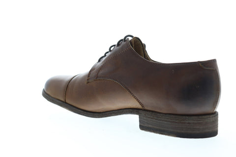 Frye Harvey Cap Toe 84466 Mens Brown Leather Dress Lace Up Oxfords Shoes