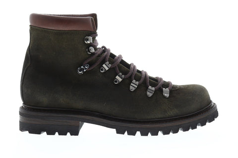 Frye Wyoming Hiker Mens Green Suede Hiking Lace Up Boots Shoes