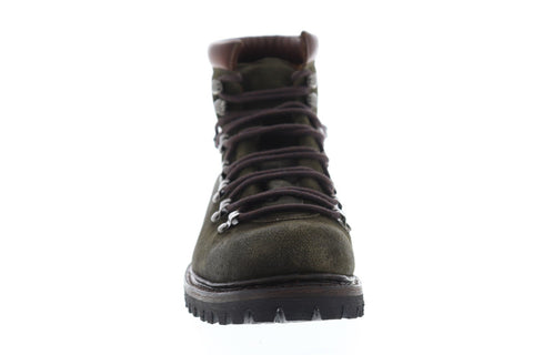 Frye Wyoming Hiker Mens Green Suede Hiking Lace Up Boots Shoes