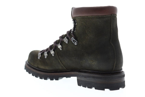 Frye Wyoming Hiker Mens Green Suede Hiking Lace Up Boots Shoes