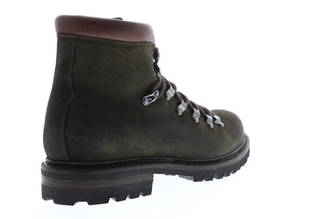 Frye Wyoming Hiker Mens Green Suede Hiking Lace Up Boots Shoes