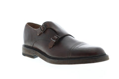 Frye Jones Double Monk 84604 Mens Brown Leather Monk Strap 