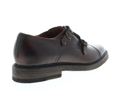Frye Jones Double Monk 84604 Mens Brown Synthetic Dress Monk Strap Shoes