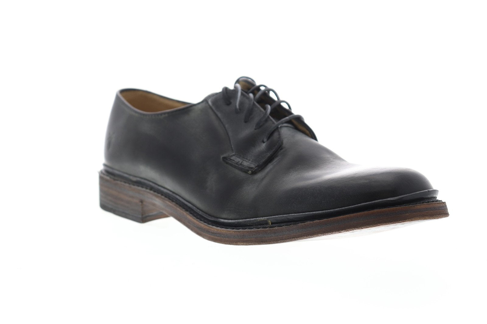 Frye James Oxford 84615 - Black/Gray - Size Men 8 D Frye James Oxford 84615 Mens Black Leather Lace Up Plain Toe  main image 2