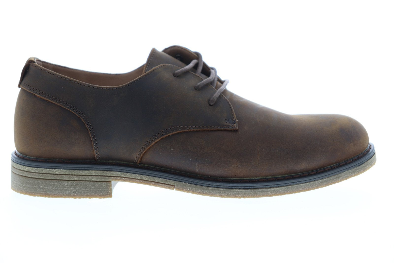 NUNN BUSH LINWOOD PLAIN TOE SUEDE OXFORD SHOES Nunn Bush Linwood 84717-200 Mens Brown Leather Low Top Plain  main image 4