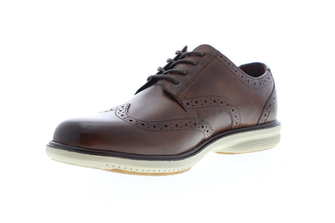 Nunn Bush Maclin St. 84727-249 Mens Brown Leather Lace Up Dress Oxfords Shoes