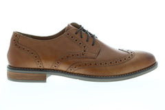 Nunn Bush Charles Wing Tip Mens Brown Leather Casual Dress Oxfords Shoes