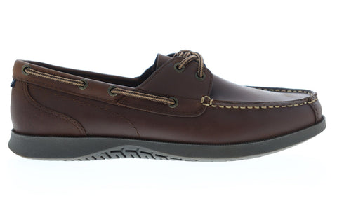 Nunn Bush Bayside 84756-201 Mens Brown Leather Lace Up Casual Boat Shoes
