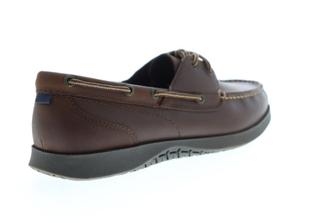 Nunn Bush Bayside 84756-201 Mens Brown Leather Lace Up Casual Boat Shoes