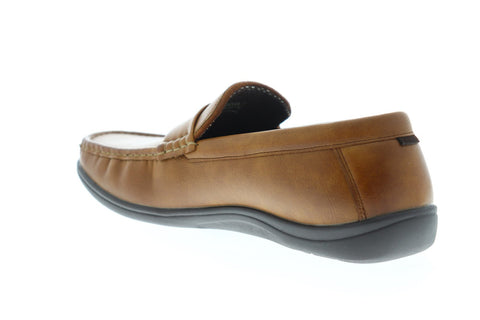 Nunn Bush Brentwood Moc Toe Penny Mens Tan Casual Dress Loafers Shoes