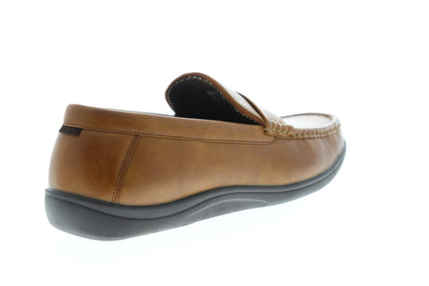 Nunn Bush Brentwood Moc Toe Penny Mens Tan Casual Dress Loafers Shoes