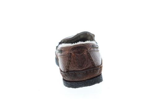 Frye Porter Tie 84816 Mens Brown Leather Casual Slip On Loafers Shoes