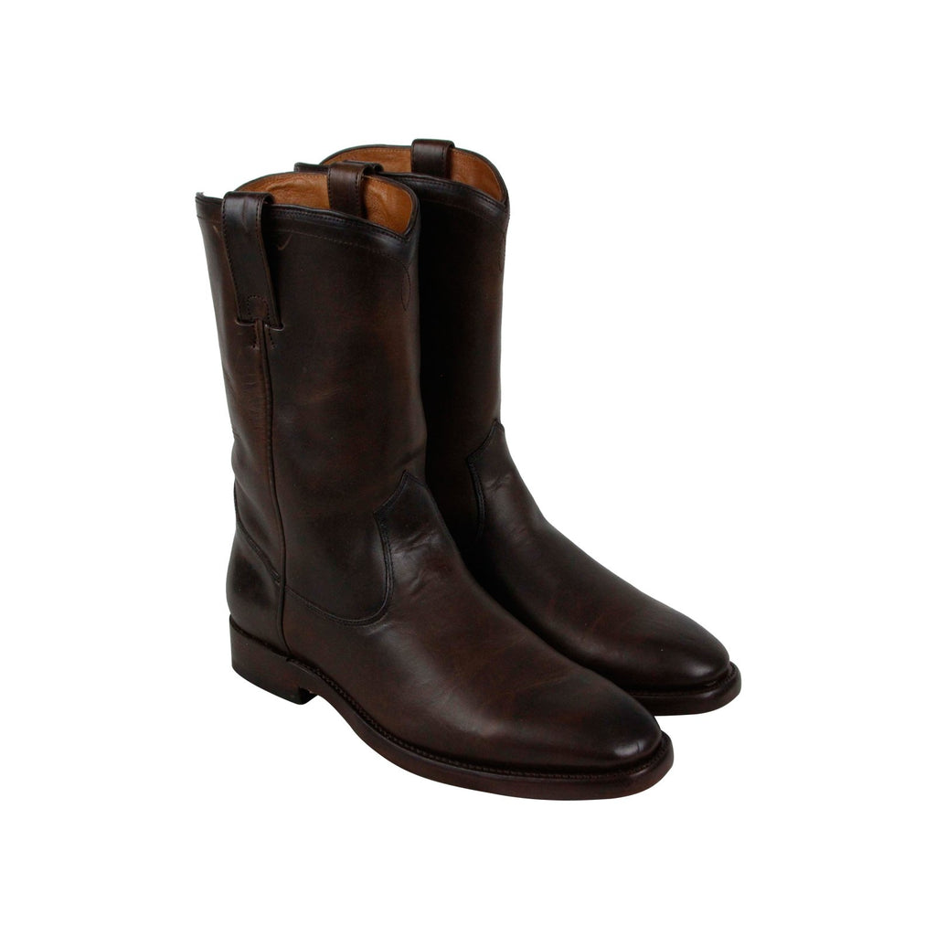 Frye Weston Roper 85032 Mens Brown Leather Slip On Cowboy Western Boot ...