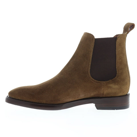 Frye Weston Chelsea 85048 Mens Chestnut suede Slip On Boots Shoes