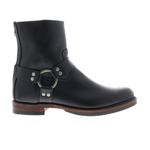 Frye John Addison Harness Back Zip Mens Black Casual Dress Boots Shoes