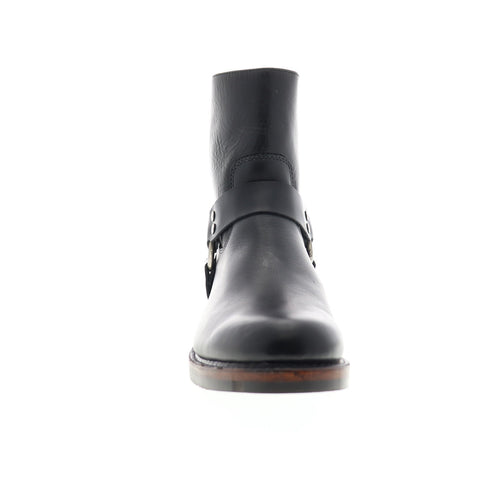 Frye John Addison Harness Back Zip 86166 Mens Black Casual Dress Boots Shoes
