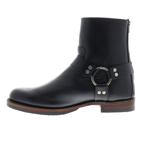 Frye John Addison Harness Back Zip Mens Black Casual Dress Boots Shoes