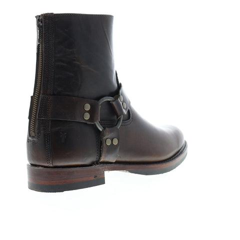Frye John Addison Harness Back Zip 86167 Mens Brown Casual Dress Boots Shoes