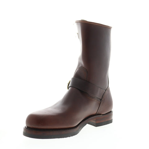 Frye John Addison Engineer 86174 Mens Brown Leather Casual Dress Boots Shoes