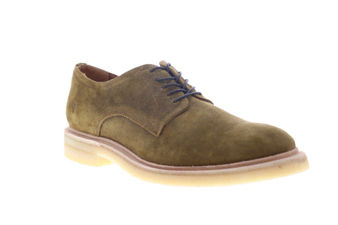 Frye Chris Crepe Oxford 86953 Mens Brown Suede Low Top Plain Toe Oxfords Shoes