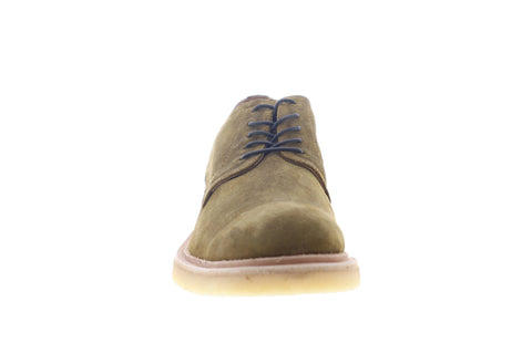 Frye Chris Crepe Oxford 86953 Mens Brown Suede Low Top Plain Toe Oxfords Shoes