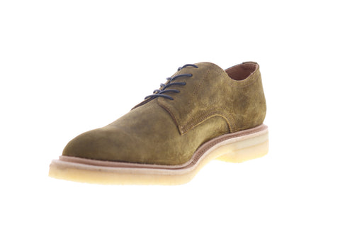 Frye Chris Crepe Oxford 86953 Mens Brown Suede Low Top Plain Toe Oxfords Shoes