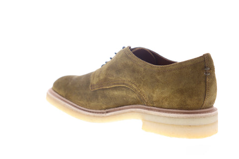 Frye Chris Crepe Oxford 86953 Mens Brown Suede Low Top Plain Toe Oxfords Shoes