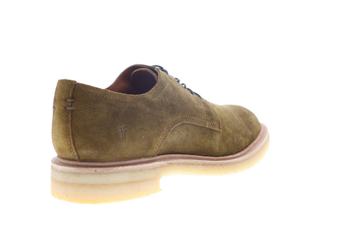 Frye Chris Crepe Oxford 86953 Mens Brown Suede Low Top Plain Toe Oxfords Shoes