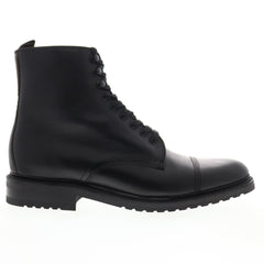 Frye Officer Lace Up Mens Black Leather Casual Dress Lace Up Boots Shoes