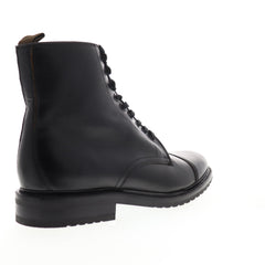 frye dress shoes Frye Officer Lace Up 86970 Mens Black Leather Casual Dress Boots