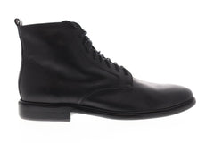 Frye Patrick Lace Up Mens Black Leather Casual Dress Lace Up Boots Shoes