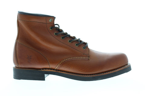 Frye Arkansas Mid Lace Mens Brown Leather Casual Dress Lace Up Boots Shoes