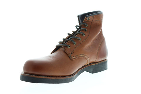 Frye Arkansas Mid Lace Mens Brown Leather Casual Dress Lace Up Boots Shoes